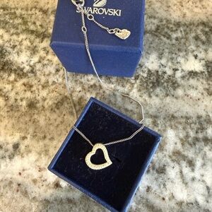 Swarovski Silver Heart Pendant Necklace